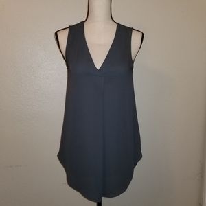 H&M Sheer gray tank top